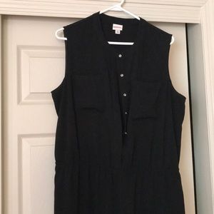 Black sleeveless dress XL